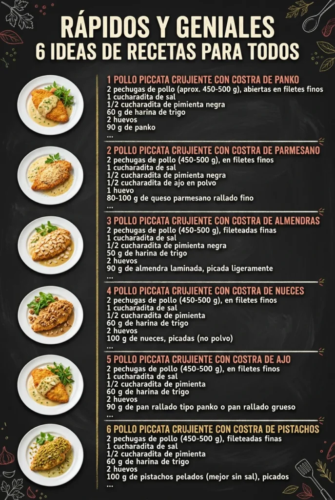 Rapidos y geniales 6 Ideas de Recetas para todos