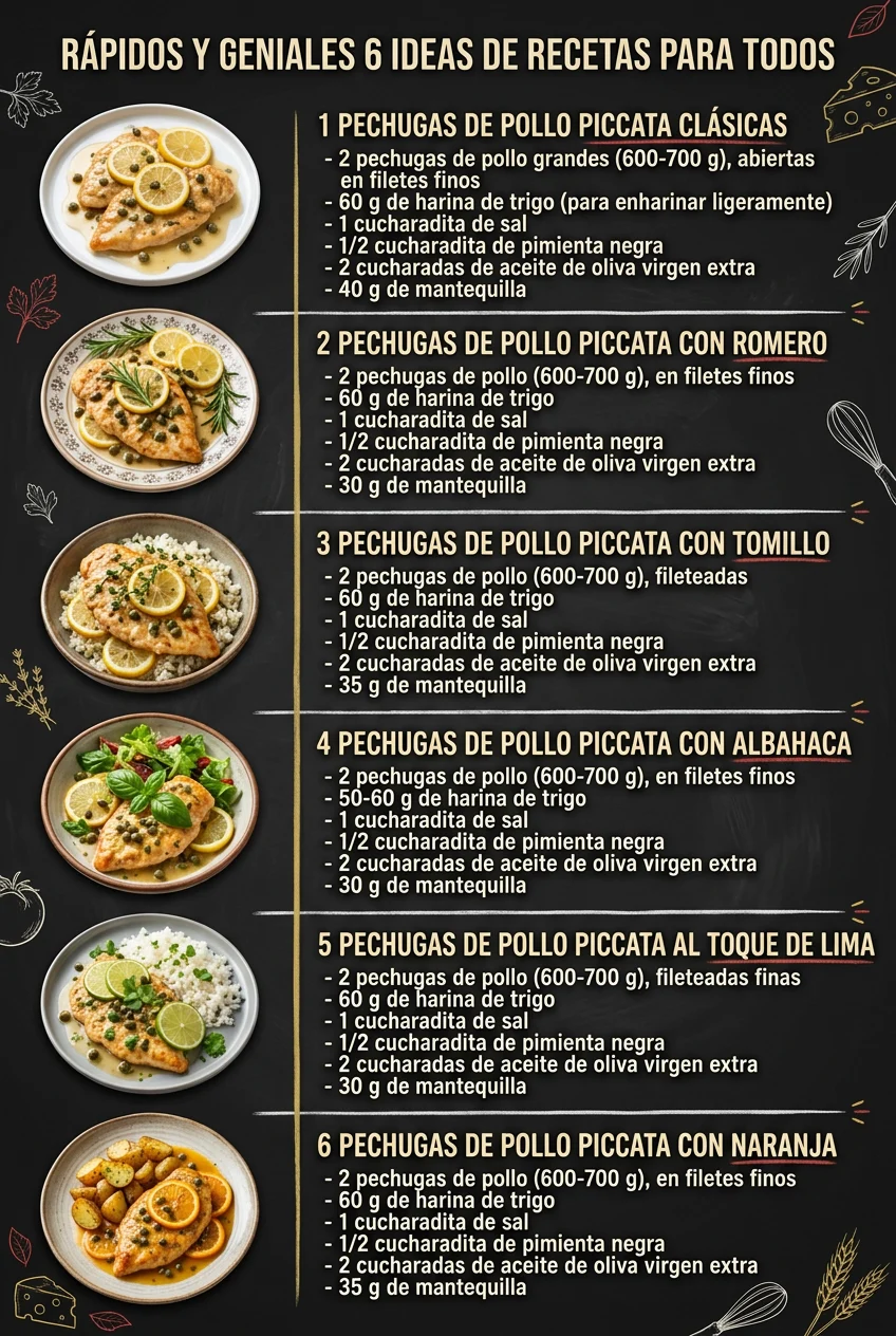 Rapidos y geniales 6 Ideas de Recetas para todos