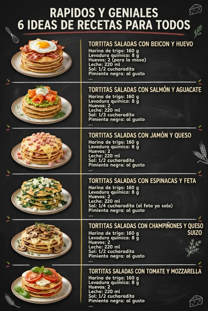 Rapidos y geniales 6 Ideas de Recetas para todos