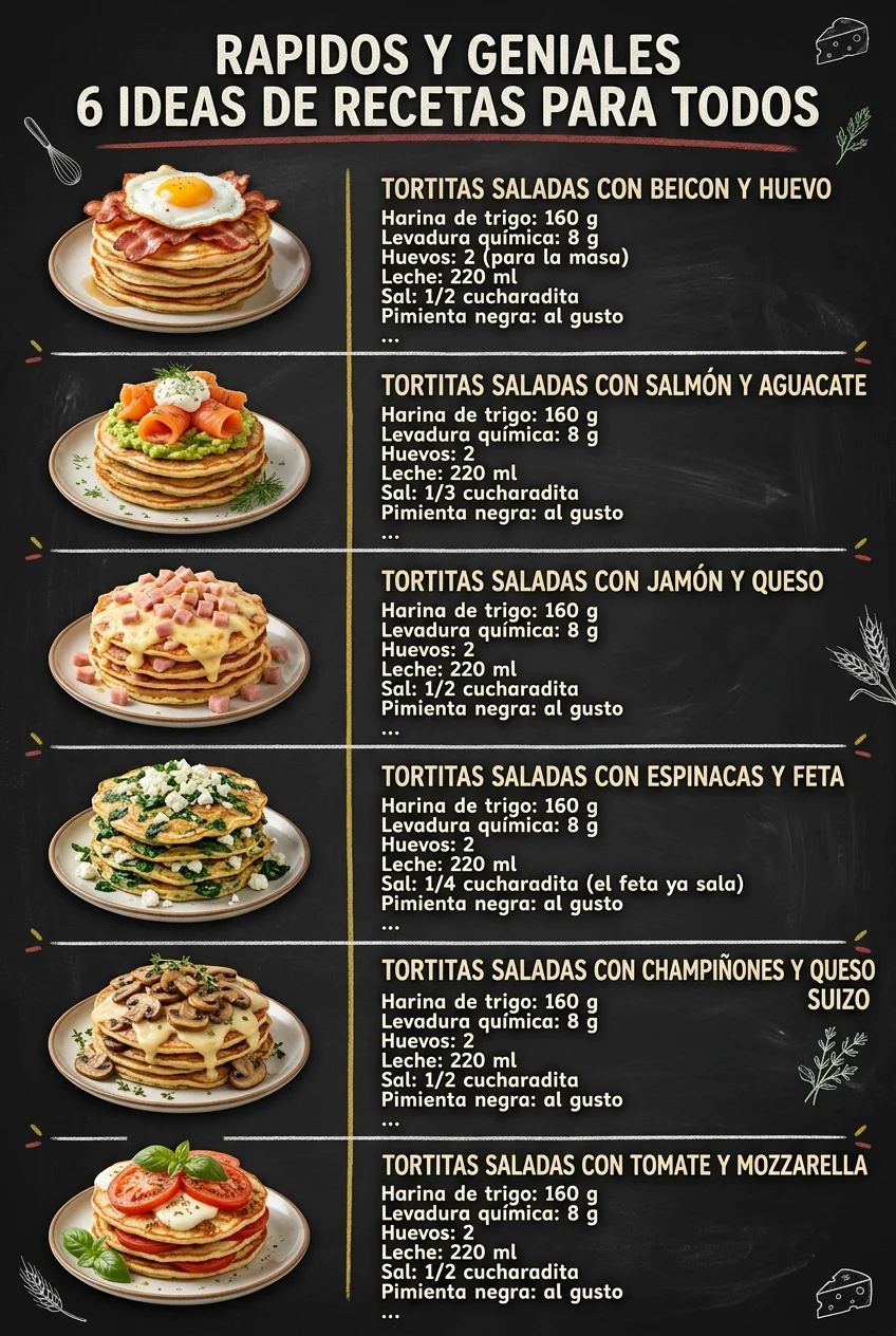 Rapidos y geniales 6 Ideas de Recetas para todos