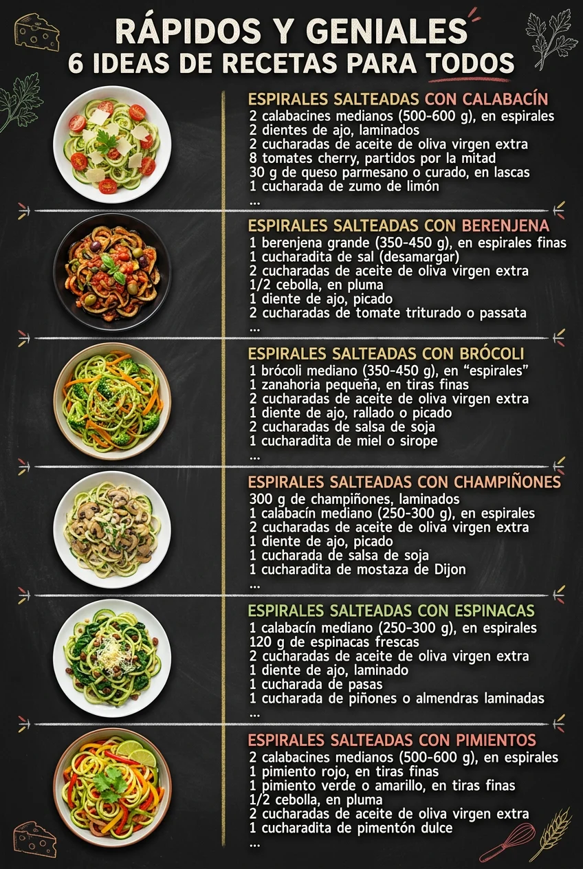 Rapidos y geniales 6 Ideas de Recetas para todos