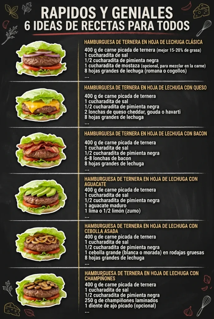 Rapidos y geniales 6 Ideas de Recetas para todos