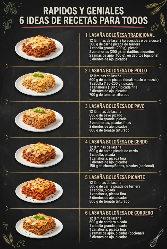 Rapidos y geniales 6 Ideas de Recetas para todos