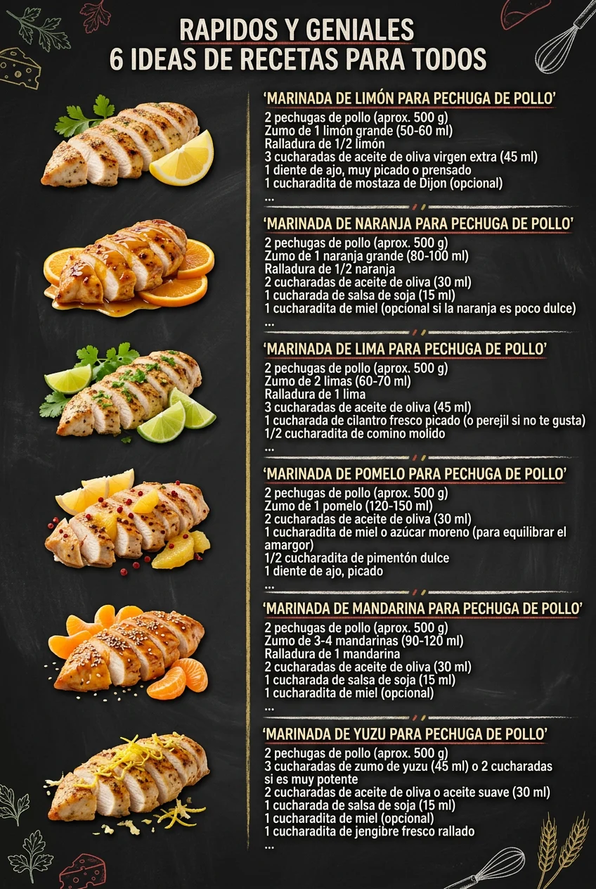 Rapidos y geniales 6 Ideas de Recetas para todos
