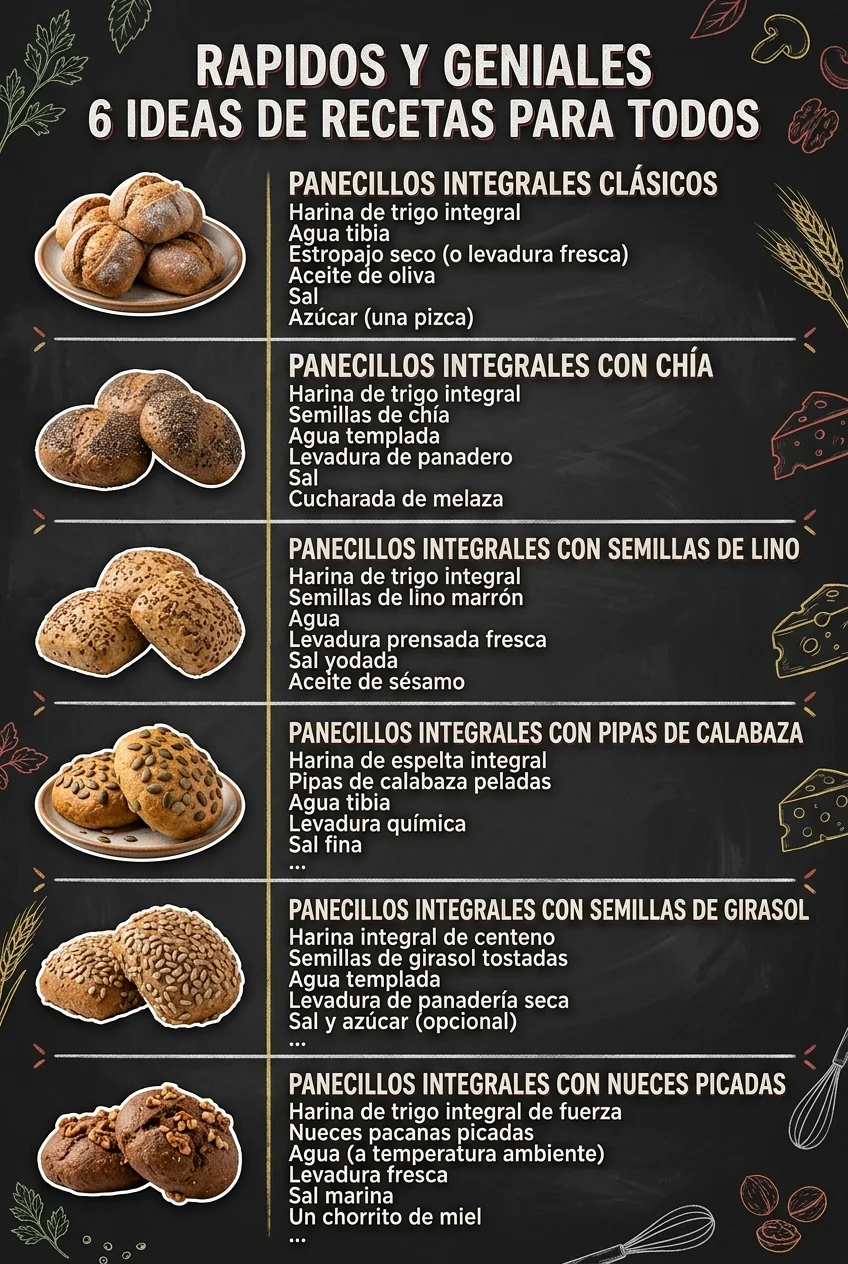 Rapidos y geniales 6 Ideas de Recetas para todos