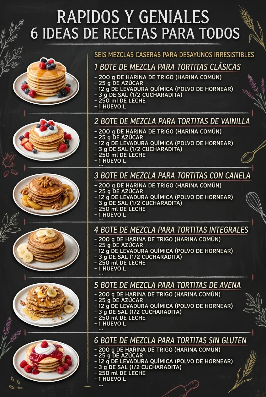 Rapidos y geniales 6 Ideas de Recetas para todos