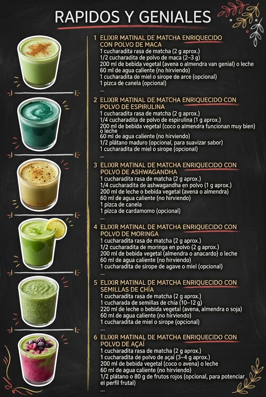 Rapidos y geniales 6 Ideas de Recetas para todos