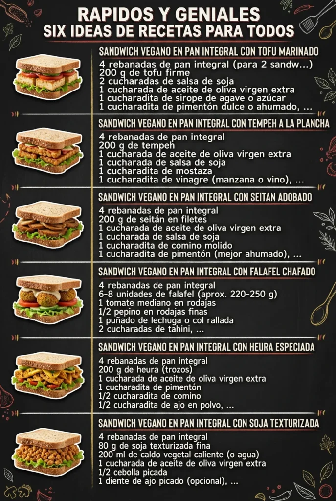 Rapidos y geniales 6 Ideas de Recetas para todos