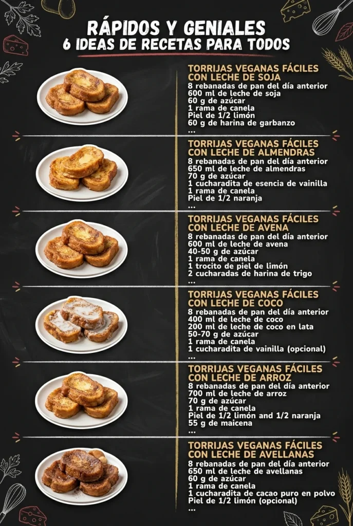 Rapidos y geniales 6 Ideas de Recetas para todos