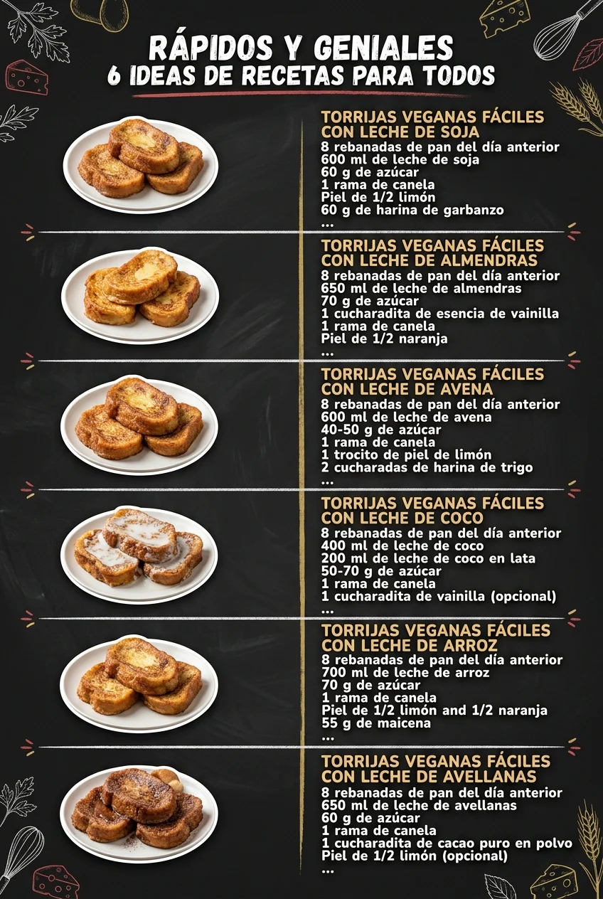Rapidos y geniales 6 Ideas de Recetas para todos