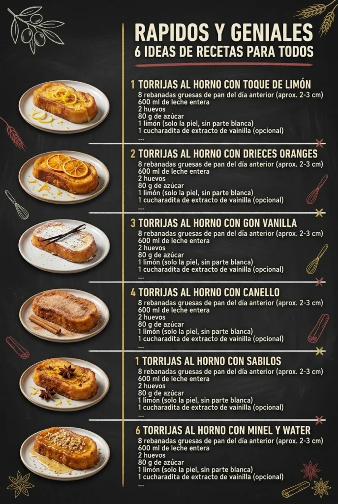 Rapidos y geniales 6 Ideas de Recetas para todos