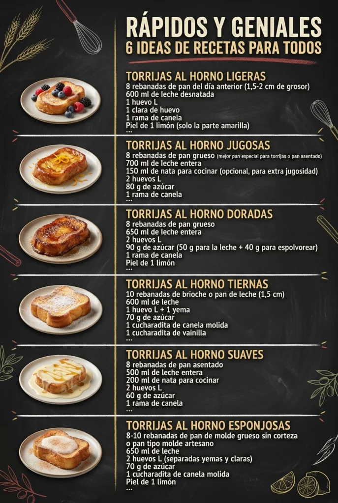 Rapidos y geniales 6 Ideas de Recetas para todos