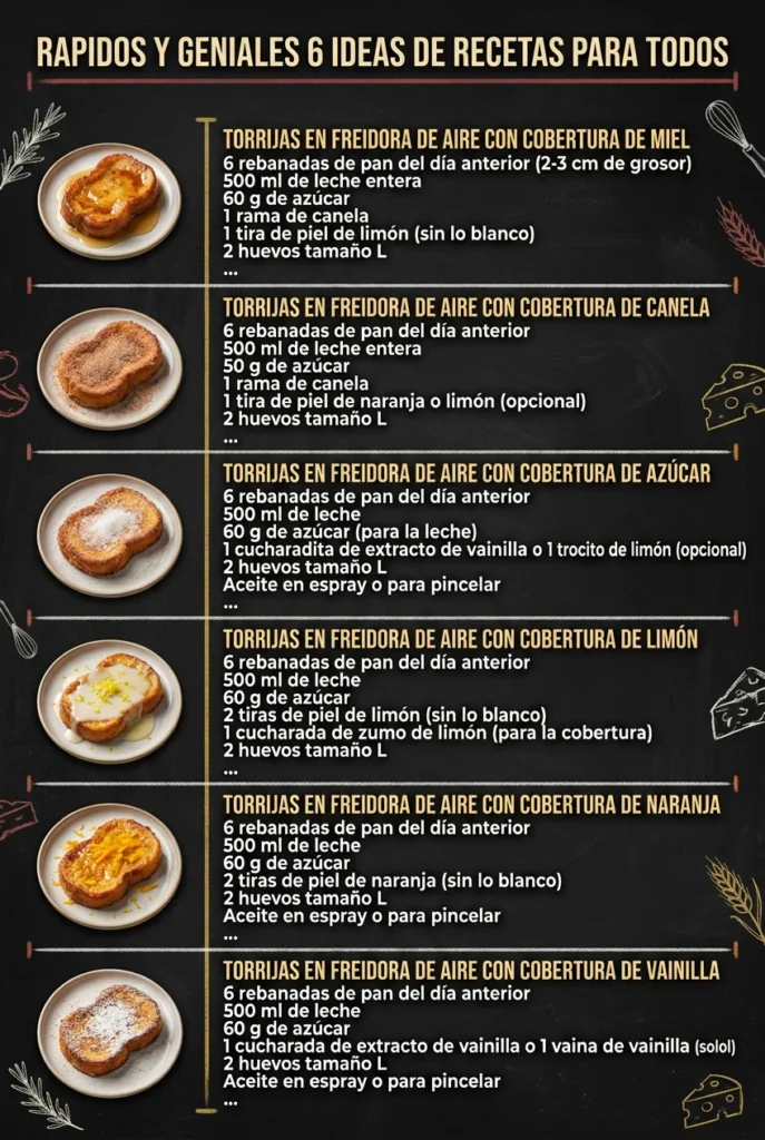 Rapidos y geniales 6 Ideas de Recetas para todos