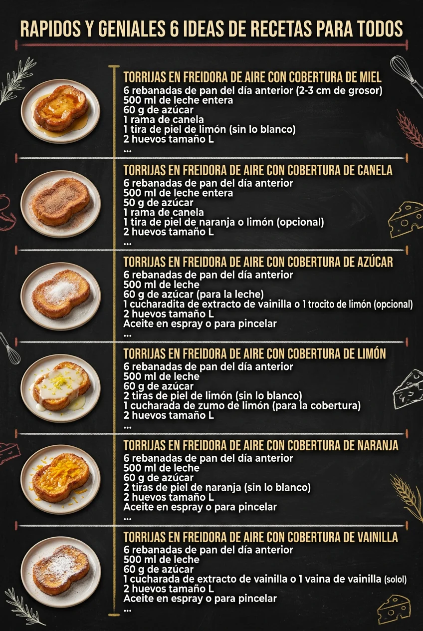 Rapidos y geniales 6 Ideas de Recetas para todos