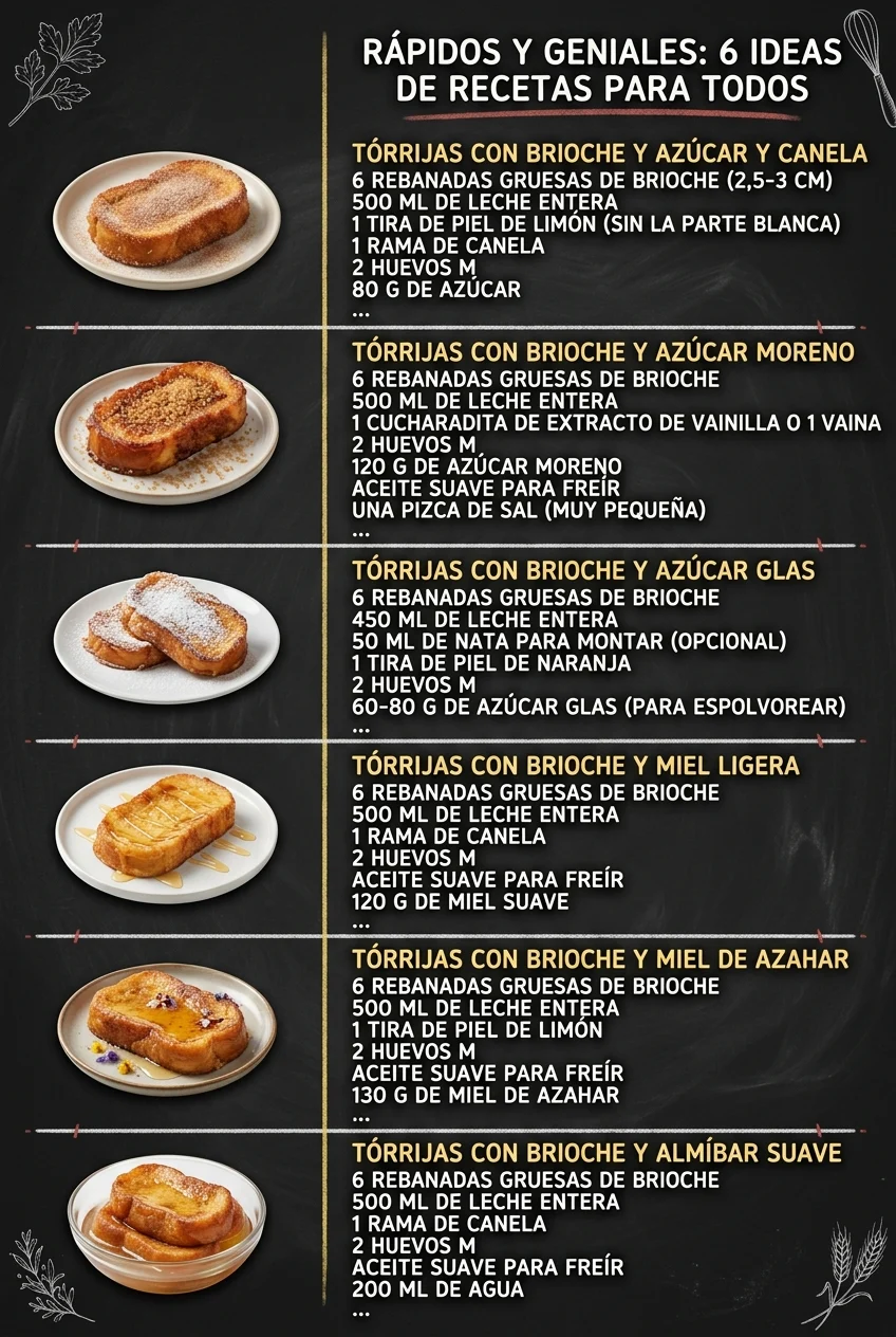 Rapidos y geniales 6 Ideas de Recetas para todos