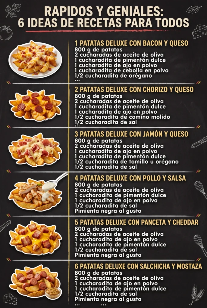 Rapidos y geniales 6 Ideas de Recetas para todos