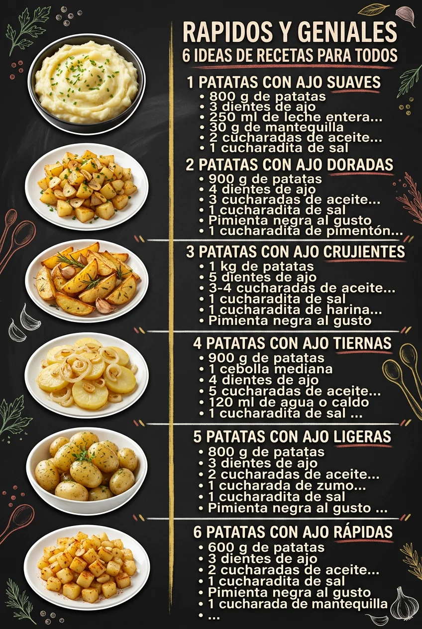 Rapidos y geniales 6 Ideas de Recetas para todos