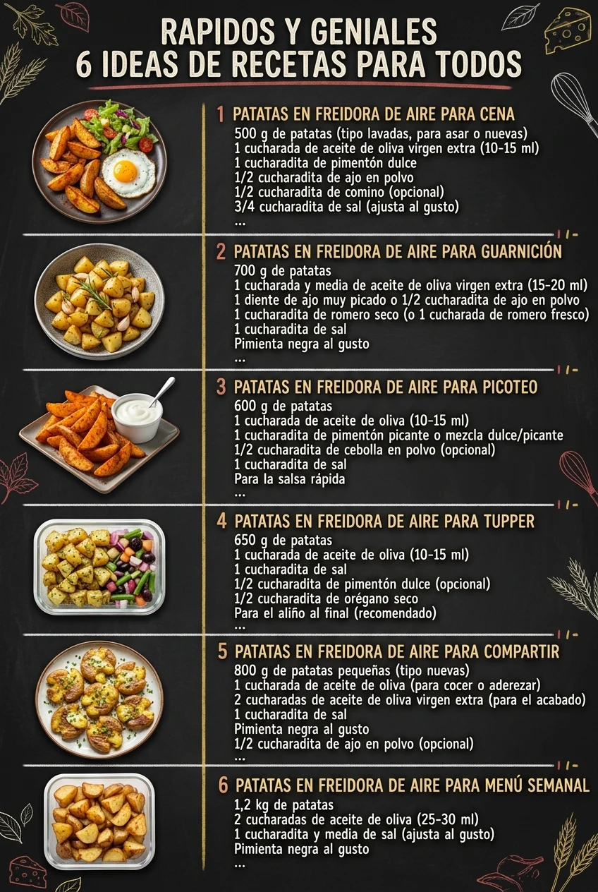 Rapidos y geniales 6 Ideas de Recetas para todos