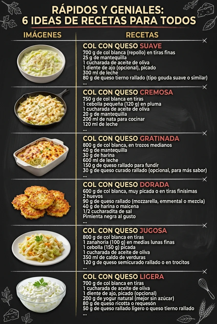 Rapidos y geniales 6 Ideas de Recetas para todos