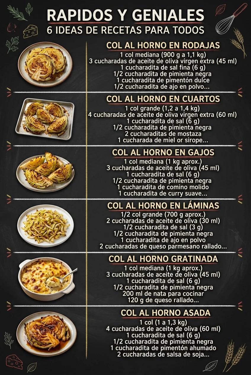 Rapidos y geniales 6 Ideas de Recetas para todos