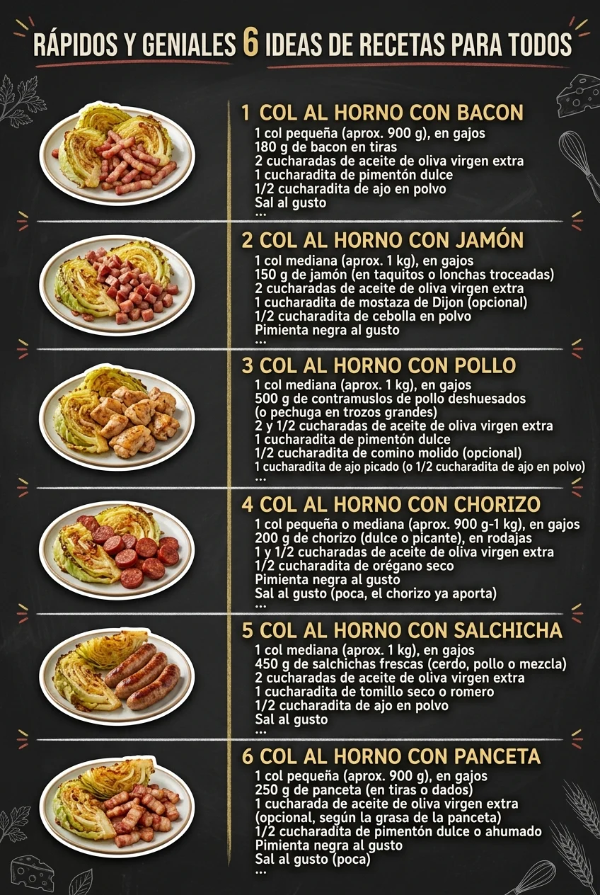 Rapidos y geniales 6 Ideas de Recetas para todos