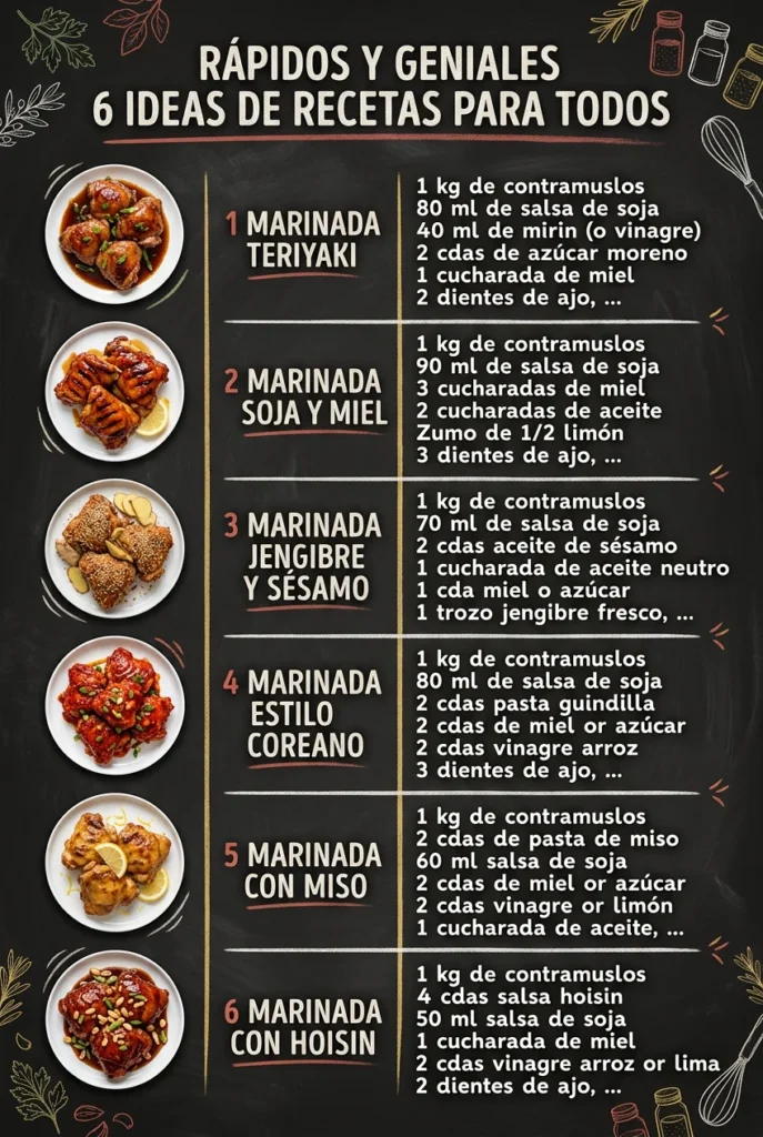 Rapidos y geniales 6 Ideas de Recetas para todos
