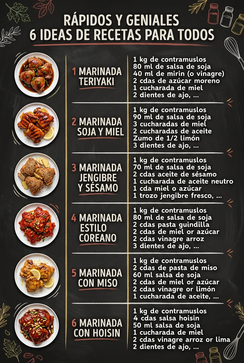 Rapidos y geniales 6 Ideas de Recetas para todos
