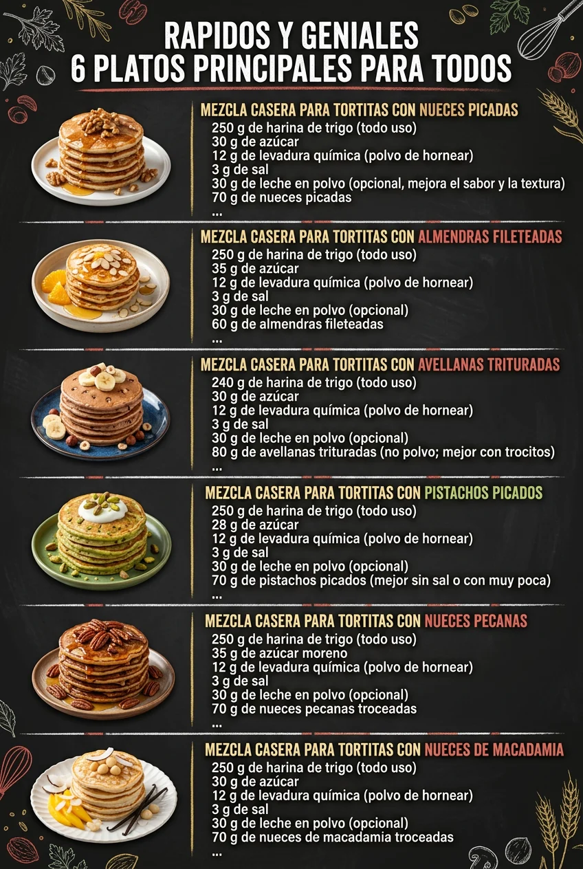 Rapidos y geniales 6 Platos Principales para todos