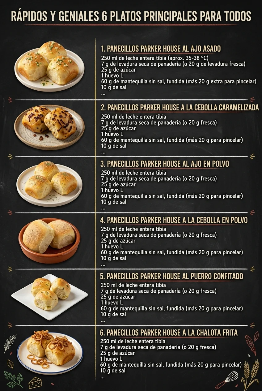Rapidos y geniales 6 Platos Principales para todos
