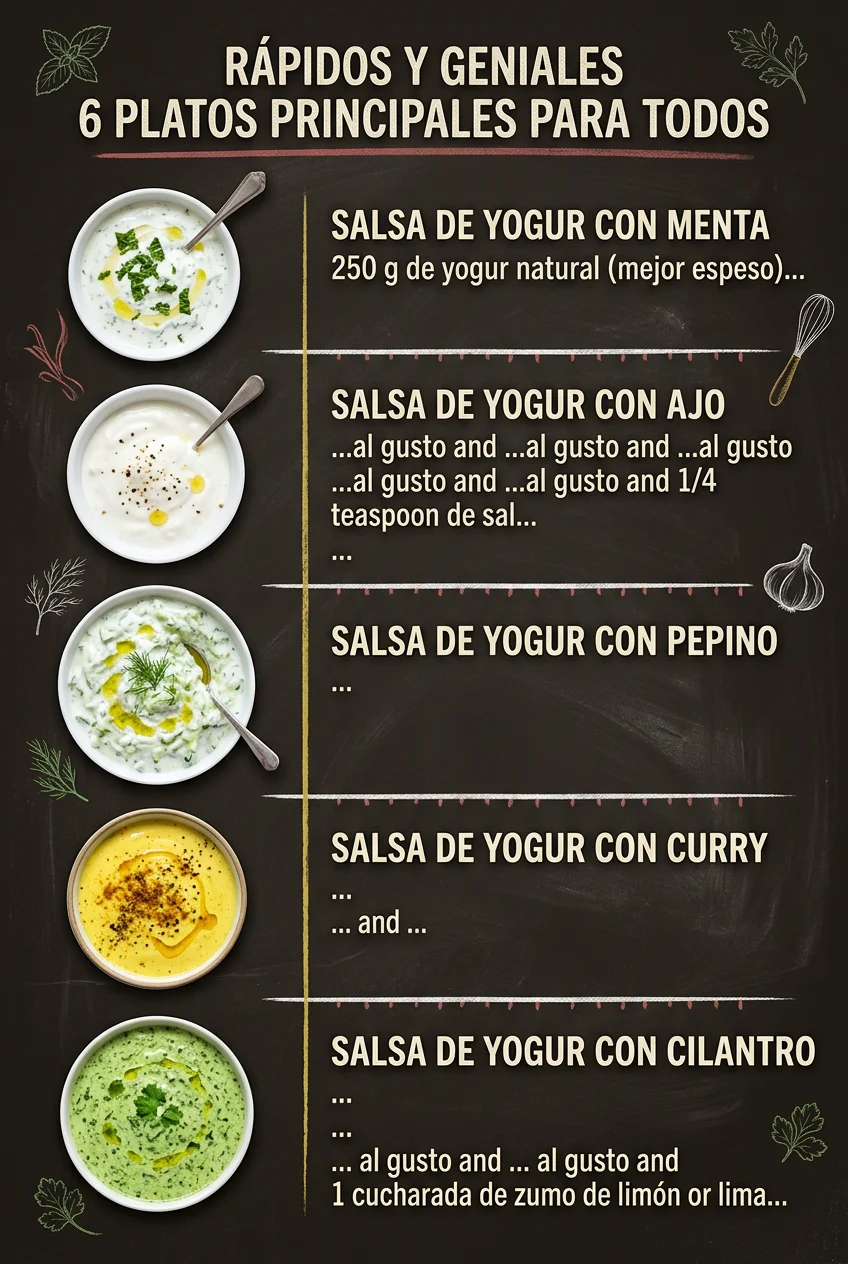 Rapidos y geniales 6 Platos Principales para todos