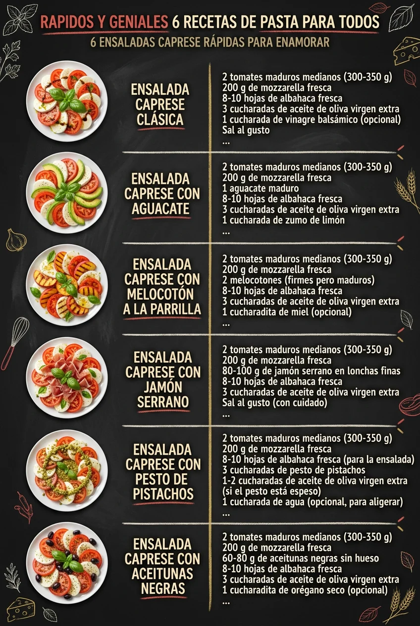 Rapidos y geniales 6 Recetas de Pasta para todos