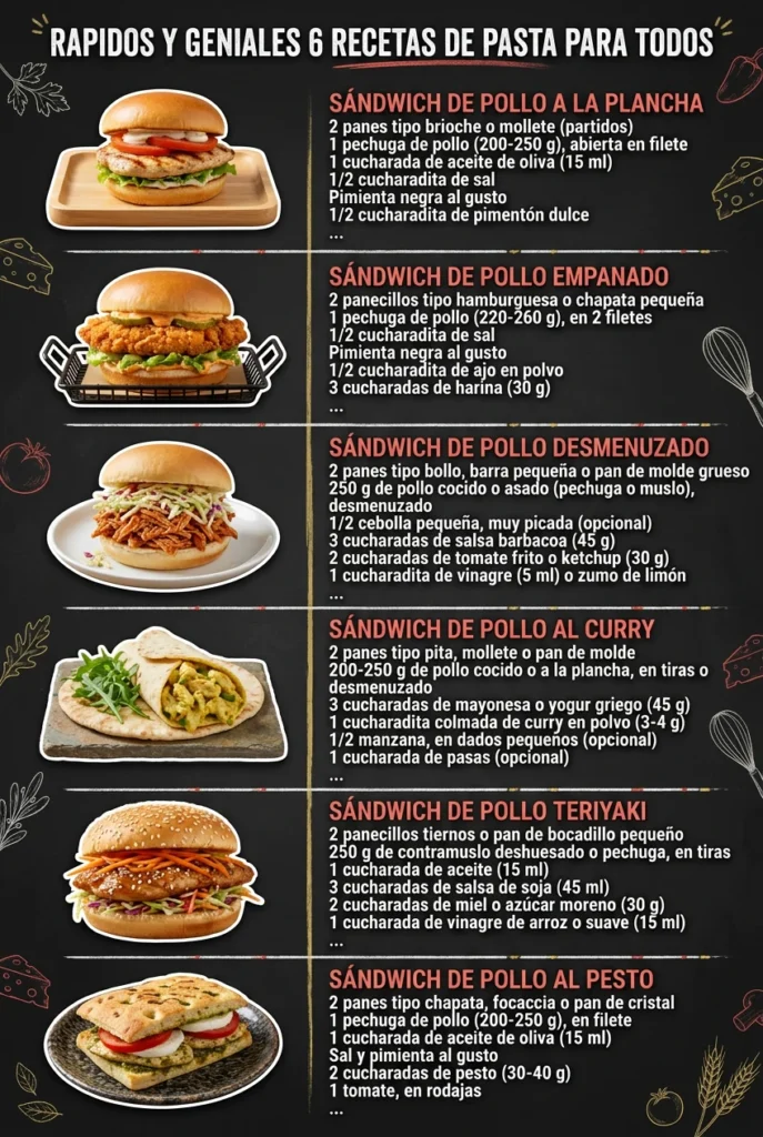 Rapidos y geniales 6 Recetas de Pasta para todos