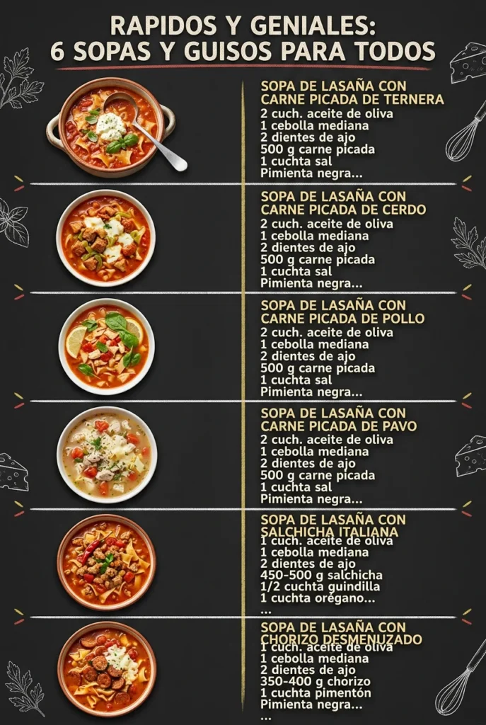 Rapidos y geniales 6 Sopas y Guisos para todos