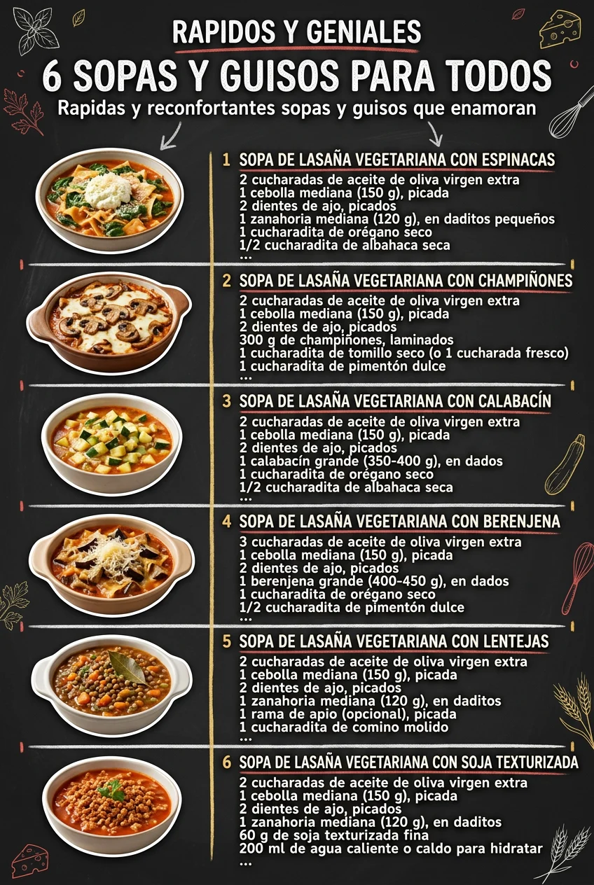 Rapidos y geniales 6 Sopas y Guisos para todos