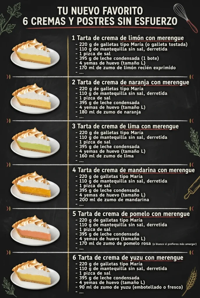 Tu nuevo favorito 6 Cremas y Postres sin esfuerzo