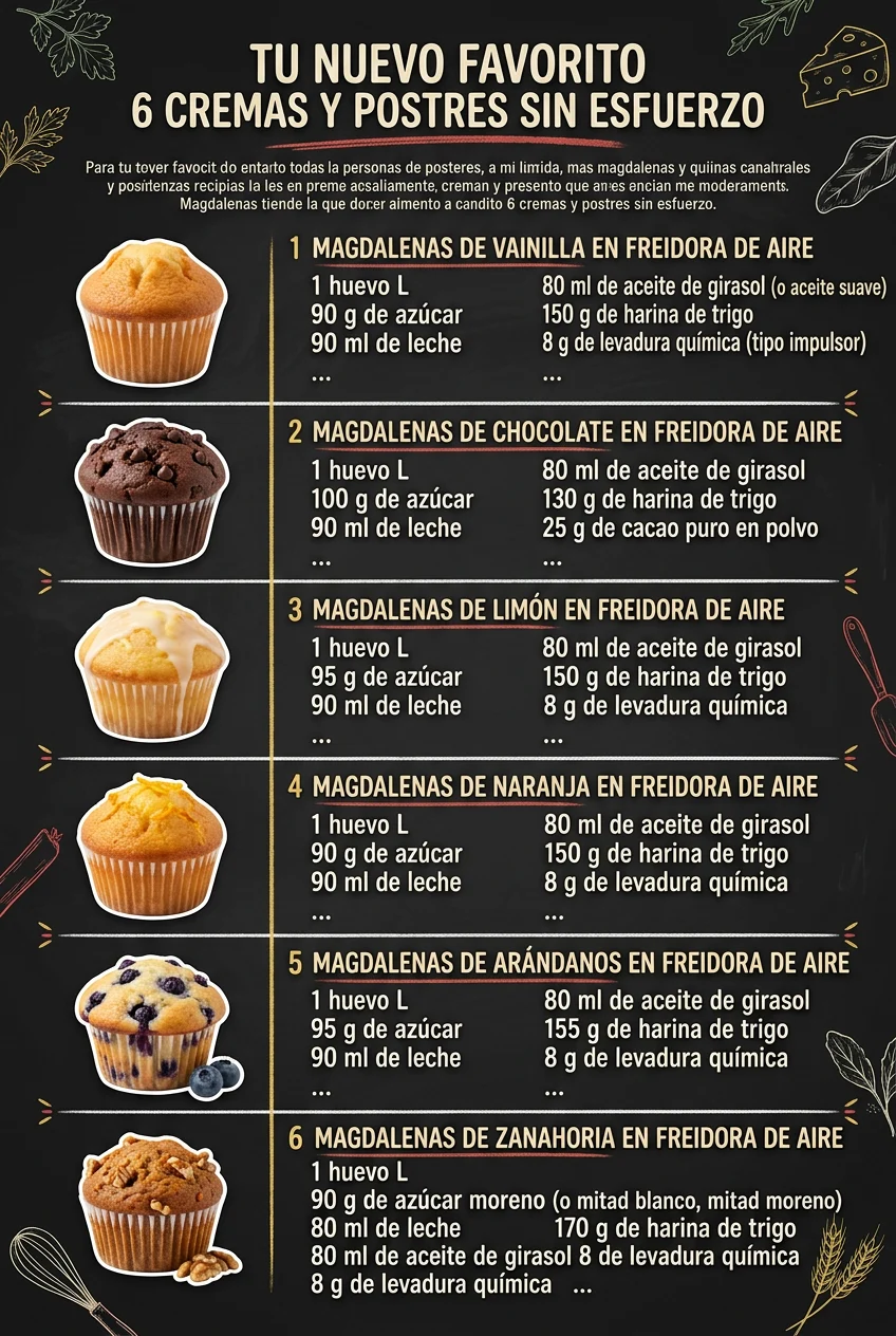 Tu nuevo favorito 6 Cremas y Postres sin esfuerzo