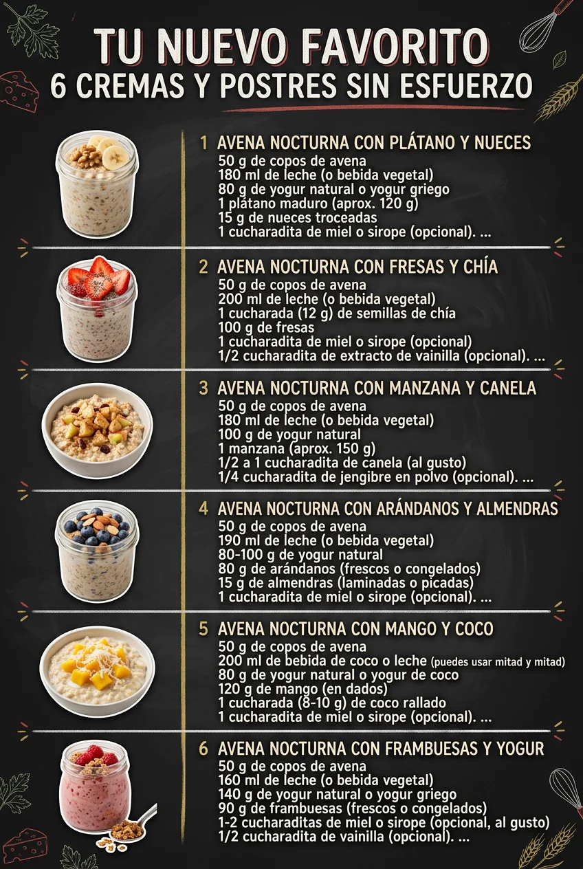 Tu nuevo favorito 6 Cremas y Postres sin esfuerzo