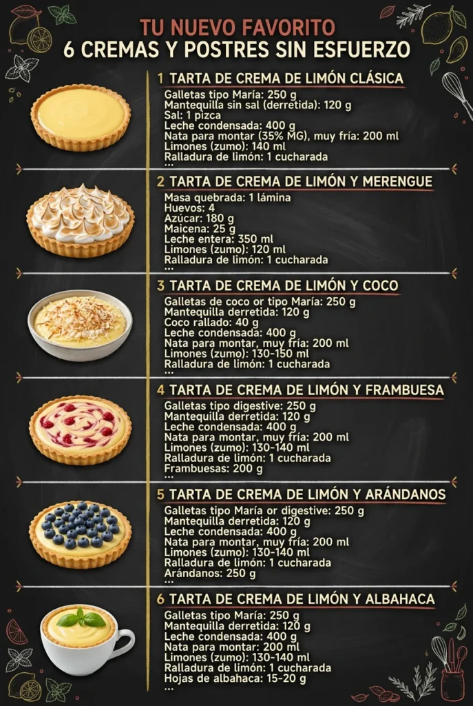 Tu nuevo favorito 6 Cremas y Postres sin esfuerzo