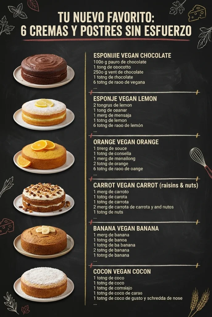 Tu nuevo favorito 6 Cremas y Postres sin esfuerzo