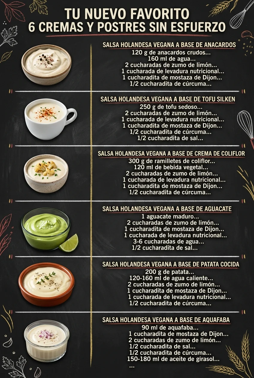 Tu nuevo favorito 6 Cremas y Postres sin esfuerzo