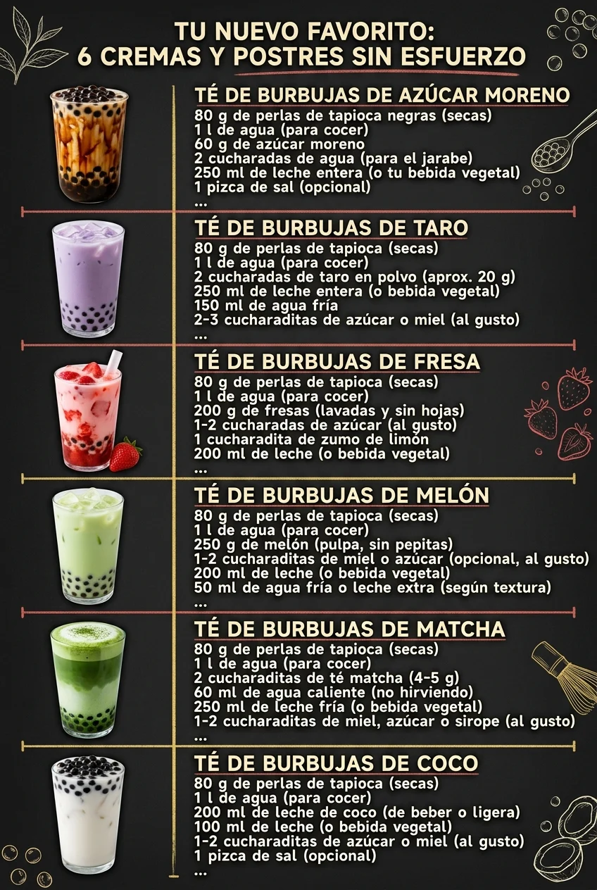 Tu nuevo favorito 6 Cremas y Postres sin esfuerzo
