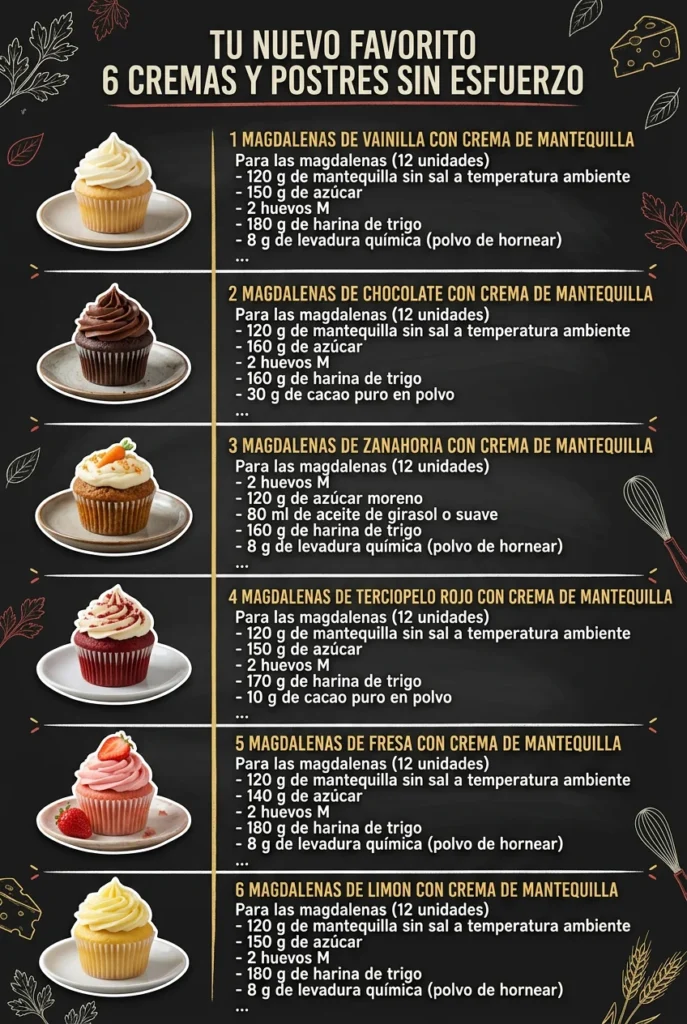 Tu nuevo favorito 6 Cremas y Postres sin esfuerzo