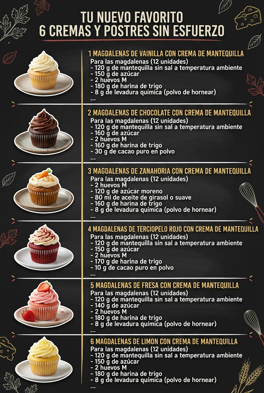Tu nuevo favorito 6 Cremas y Postres sin esfuerzo