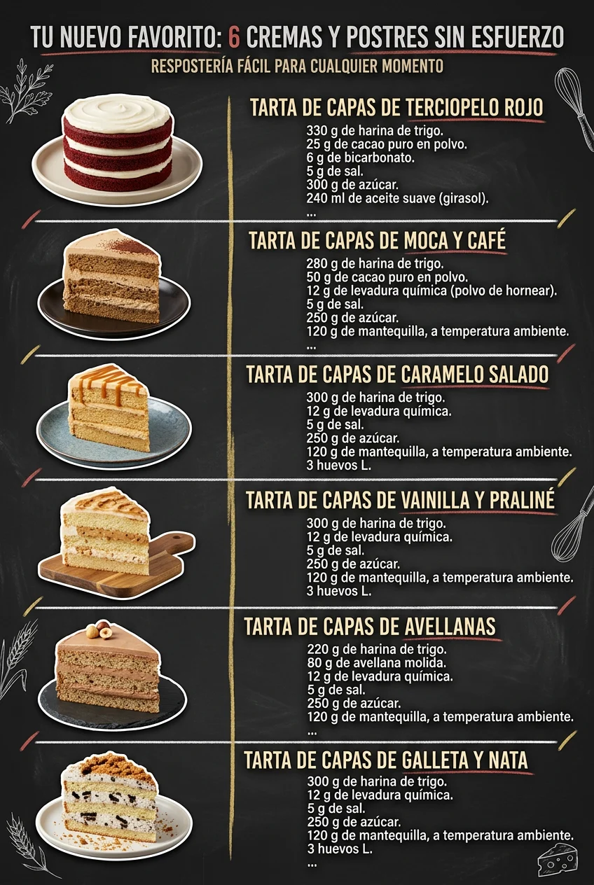 Tu nuevo favorito 6 Cremas y Postres sin esfuerzo
