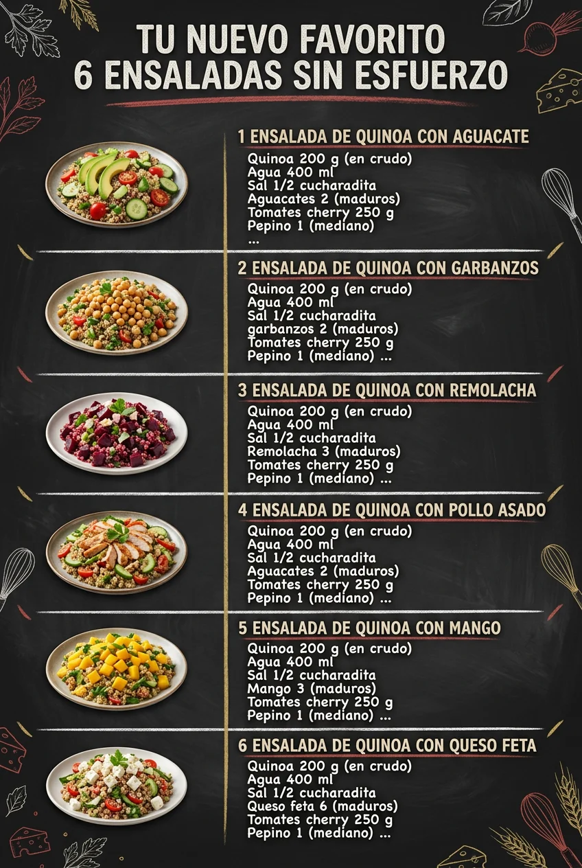 Tu nuevo favorito 6 Ensaladas sin esfuerzo
