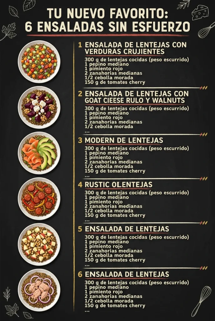 Tu nuevo favorito 6 Ensaladas sin esfuerzo