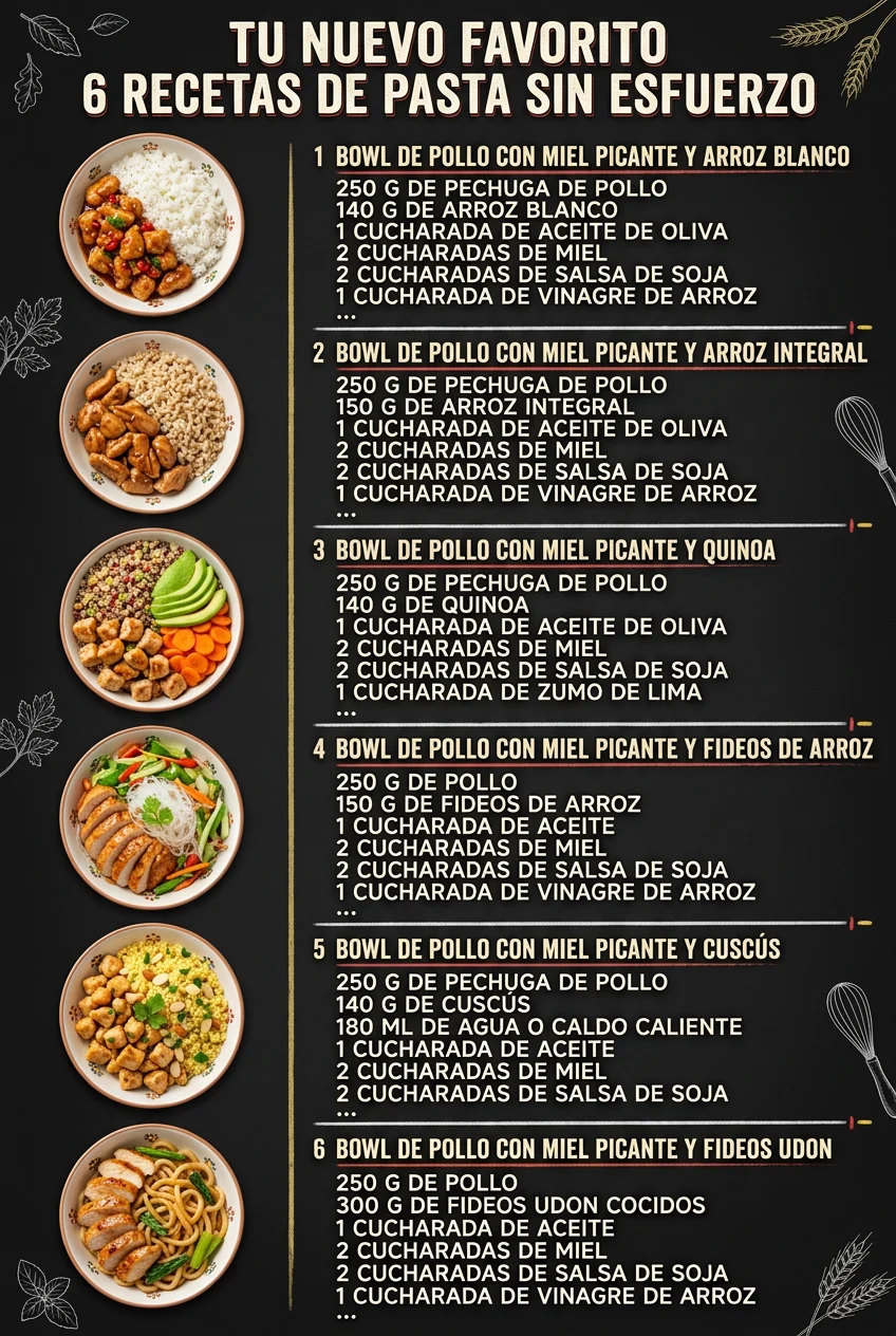 Tu nuevo favorito 6 Recetas de Pasta sin esfuerzo