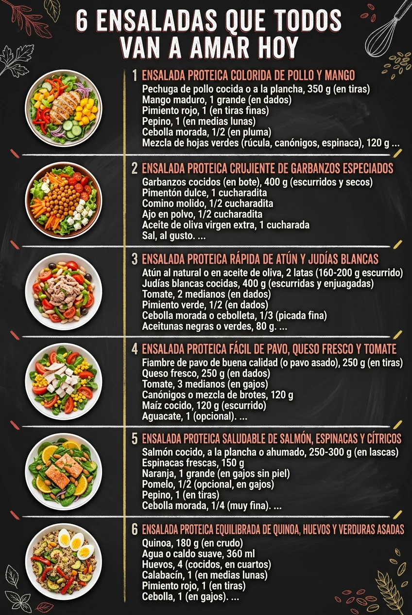 6 Ensaladas que todos van a amar hoy