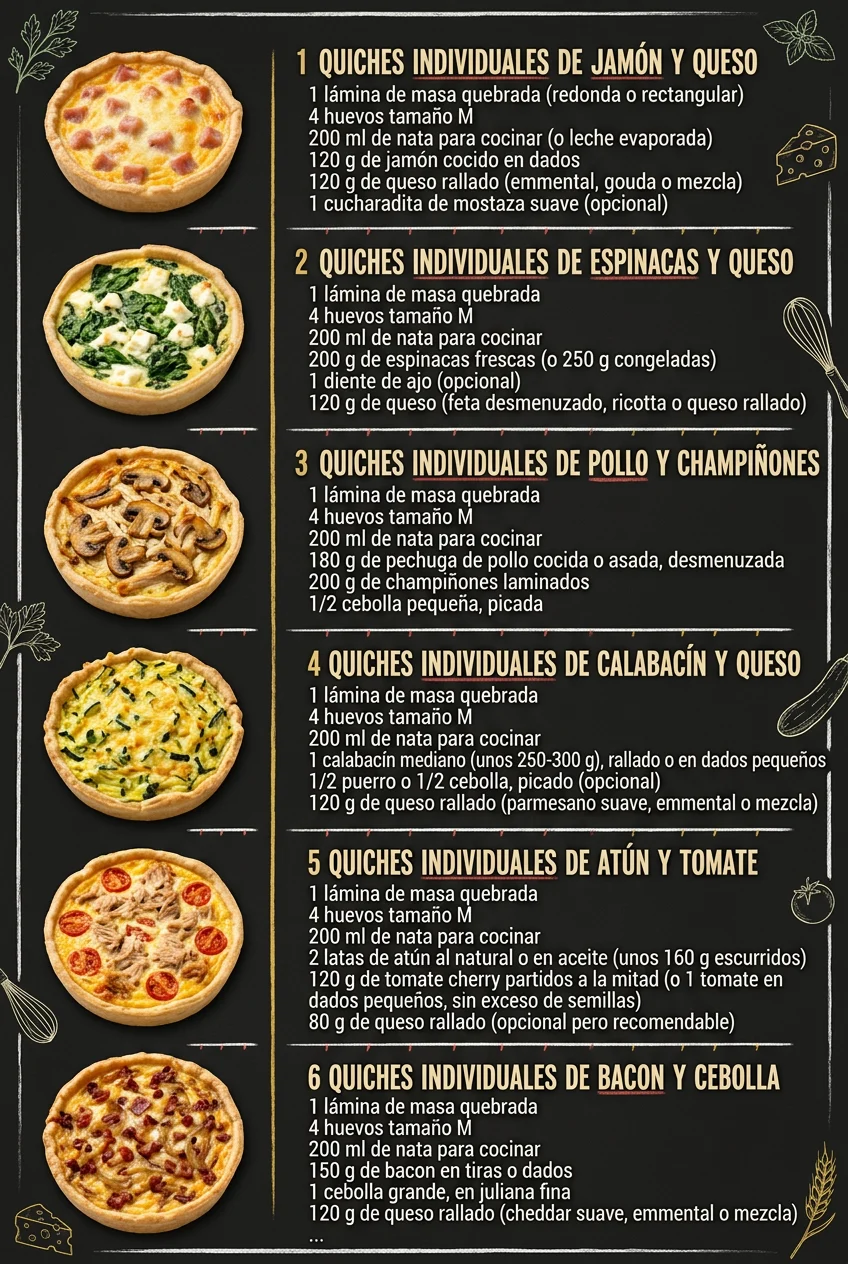6 Ideas de Recetas faciles que alegran cualquier mesa