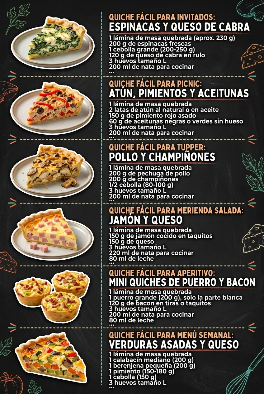 6 Ideas de Recetas faciles que alegran cualquier mesa